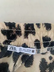 Vorschaubild 3 von Damen Wickelrock Gr. 40 L Beige Leopardenmuster Maxi