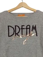Vorschaubild 2 von Damen Pullover Grau Schriftzug Pailletten L Freizeit