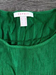 Vorschaubild 4 von Damen Bluse Gr. 38/M Grün Casual Strukturmuster