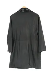 Vorschaubild 2 von Ledermantel Damen 3/4 Arm Pailletten Schwarz Gr. 40 L