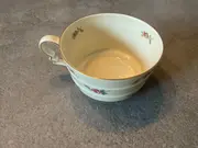 Vorschaubild 2 von Tasse Porzellan Klassisch Blumenmuster Weiß