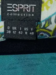 Vorschaubild 6 von Collection Damen Sommerkleid Paisley Seide Gr. 38 Türkis Grün