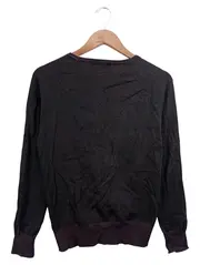 Vorschaubild 2 von Damen Strickjacke Gr. 38/M Schwarz Klassisch Baumwolle