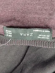 Vorschaubild 3 von Damen Strickjacke Gr. 38/M Schwarz Klassisch Baumwolle