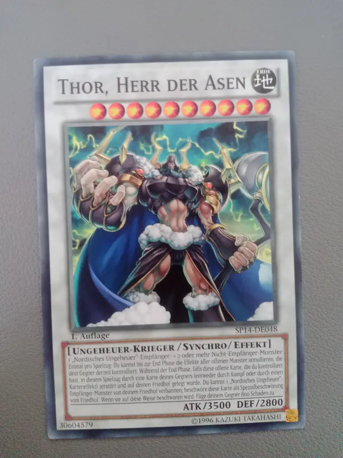 thor yugioh card Amazon.com: YU-GI-OH! - Thor, Lord of The Aesir (SP14-EN048) - Star Pack  2014-1st Edition