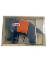 Vorschaubild 1 von Elefant Plüschtier Blau Mohair Knopf im Ohr 9cm OVP