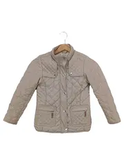 Vorschaubild 1 von Kinder Steppjacke Gr. 128 Beige Preppy Klassisch Übergangsjacke