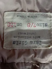Vorschaubild 3 von Kinder Steppjacke Gr. 128 Beige Preppy Klassisch Übergangsjacke
