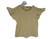 Vorschaubild 1 von T-Shirt Mädchen Gr. 86 Gelb Rüschenärmel Kurzarm