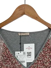 Vorschaubild 5 von Damen Langarmshirt Pailletten Mehrfarbig Gr. 36/S Glamourös