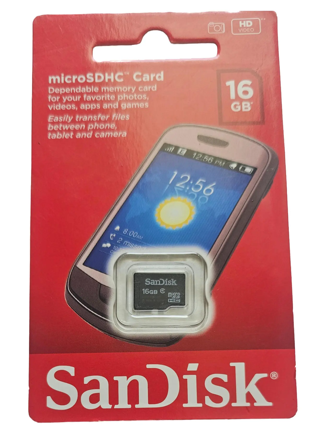 SANDISK MicroSDHC Speicherkarte 16GB für Handy Tablet Kamera