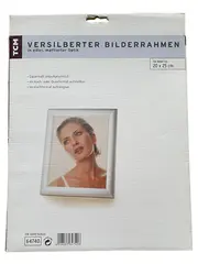 Vorschaubild 2 von TCM Bilderrahmen 64740 Rechteckig Metall Silber 25x30 cm Klassisch Mattiert