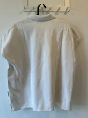 Vorschaubild 4 von Damen Poloshirt Beige Gr. M Rippstrick Casual