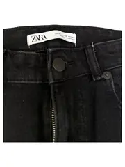 Vorschaubild 3 von Damen Jeans Shorts Gr. 38 Schwarz Casual Raw Hem Denim Kurze Hose