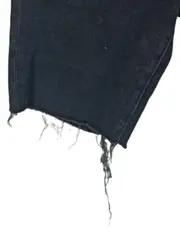 Vorschaubild 5 von Damen Jeans Shorts Gr. 38 Schwarz Casual Raw Hem Denim Kurze Hose