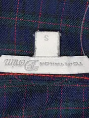 Vorschaubild 3 von Damen Bluse 36/S Blau Kariert Klassisch Langarm Rüschen