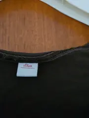 Vorschaubild 5 von Damen T-Shirt Gr. 38/M Braun Kurzarm Baumwolle Grafik