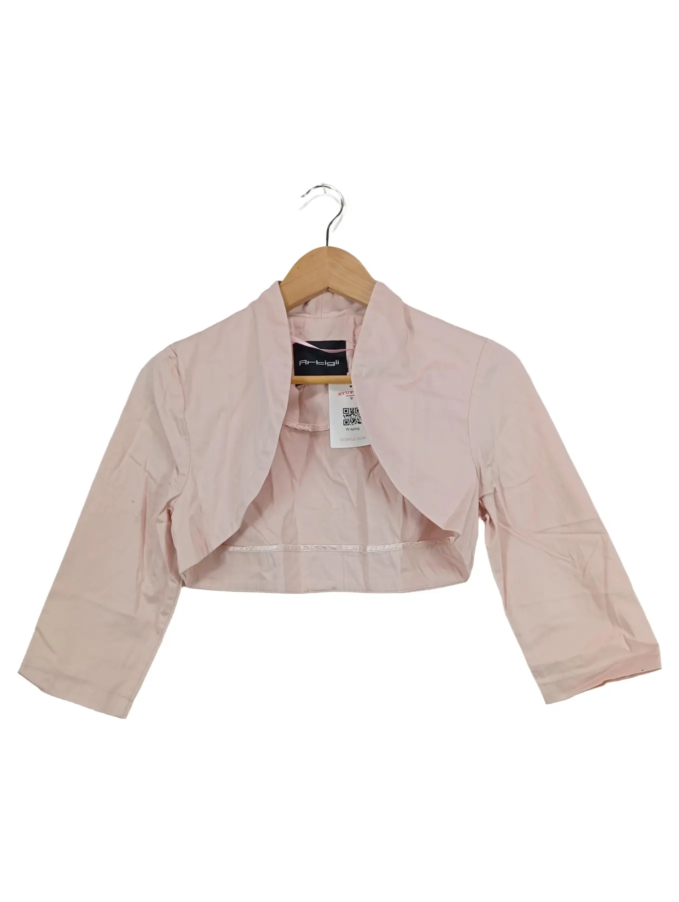 ARTIGLI Damen Bolero Jacke Strickjacke Rosa Gr. 42 Elegant 3/4-Arm