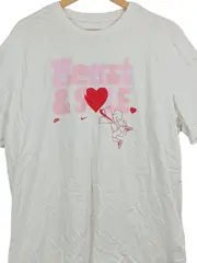 Vorschaubild 2 von Herren T-Shirt Logo Print Baumwolle Kurzarm Weiß Gr. XL