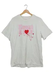 Vorschaubild 1 von Herren T-Shirt Logo Print Baumwolle Kurzarm Weiß Gr. XL