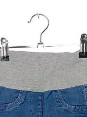 Vorschaubild 2 von Mädchen Jeans Hose Gr. 80 Blau Regular Fit Casual mit Herz