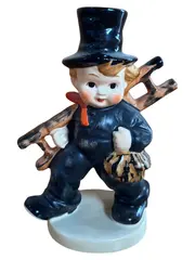 Vorschaubild 1 von Schornsteinfeger Junge Dekofigur Keramik Weihnachten 14cm