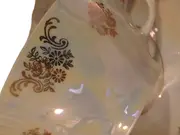 Vorschaubild 2 von Porzellan Kaffeegedeck 3tlg Tasse Unterteller Weiß Blumen Festlich