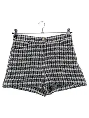 Vorschaubild 1 von Damen Shorts Kariert Tweed-Optik Casual Modern Mehrfarbig W29/38/M