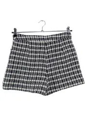 Vorschaubild 2 von Damen Shorts Kariert Tweed-Optik Casual Modern Mehrfarbig W29/38/M