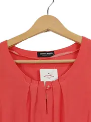 Vorschaubild 4 von Damen Bluse Rot Gr. 46;3XL Casual Viskose Kurzarm