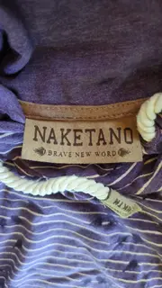 Vorschaubild 2 von Damen Kapuzenpullover Gr. 40/L Lila Gestreift Casual