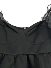 Vorschaubild 2 von Damen festliches Kleid Puffärmel schwarz Gr. 42/XL