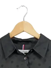 Vorschaubild 2 von Damen Bluse 36/S Schwarz Punkte Elegant Langarm Business