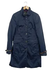 Vorschaubild 1 von Damen Trenchcoat Übergangsmantel Gr. 34/XS Blau Klassisch Casual