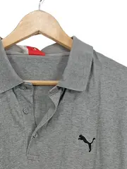 Vorschaubild 4 von Herren Poloshirt Grau 2XL Sportlich Baumwolle Kurzarm