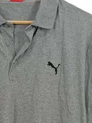 Vorschaubild 3 von Herren Poloshirt Grau 2XL Sportlich Baumwolle Kurzarm