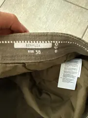 Vorschaubild 7 von EDC Damen Shorts Kurze Hose Gr. 38 W29 M Oliv Baumwolle Leinen Sommer Casual