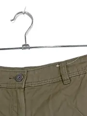 Vorschaubild 3 von EDC Damen Shorts Kurze Hose Gr. 38 W29 M Oliv Baumwolle Leinen Sommer Casual