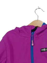 Vorschaubild 2 von Softshelljacke Mädchen Lila Gr. 128 Outdoor Kapuze Sportlich