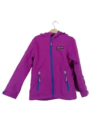 Vorschaubild 1 von Softshelljacke Mädchen Lila Gr. 128 Outdoor Kapuze Sportlich