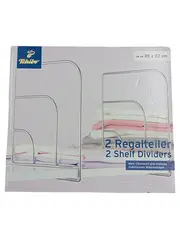 Vorschaubild 1 von 2x Regalteiler Shelf Dividers Kleiderschrank Organizer Silber Metall