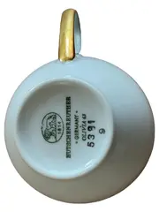 Vorschaubild 2 von Olivia 63 Tasse Unterteller Porzellan Weiß Elegant 7cm
