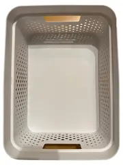 Vorschaubild 1 von Wäschekorb Beige Kunststoff 37x20cm Praktisch Lochmuster