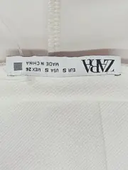 Vorschaubild 3 von Damen Freizeitkleid Gr. 36/S Weiß Minimalistisch Kurzarm