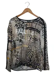Vorschaubild 1 von Damen Bluse 40/L Mehrfarbig Leo-Muster Animal-Print