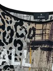 Vorschaubild 4 von Damen Bluse 40/L Mehrfarbig Leo-Muster Animal-Print