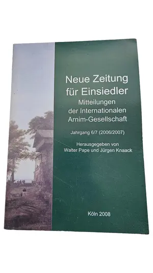 INTERNATIONALE ARNIM-GESELLSCHAFT Zeitschrift