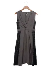 Vorschaubild 1 von festliches Kleid Damen Gr. 38/M Grau Elegant mit Spitze