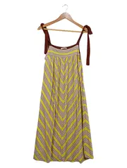 Vorschaubild 1 von Maxikleid Damen Gestreift Gr. L 75 Sommerkleid Mehrfarbig