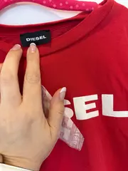 Vorschaubild 4 von Kinder T-Shirt Rot Gr. 122 Casual Logo-Print Baumwolle